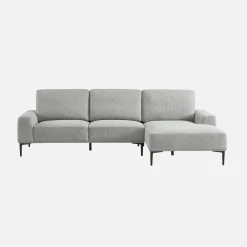 3-Sitzer-Sofa mit Stoffbezug - Recamiere rechts