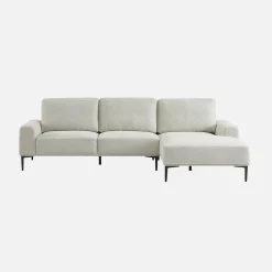 3-Sitzer-Sofa mit Stoffbezug - Recamiere rechts