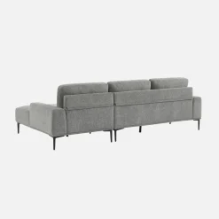 3-Sitzer-Sofa mit Stoffbezug - Recamiere rechts