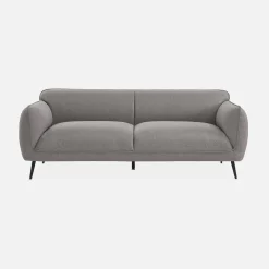 3-Sitzer-Sofa mit Stoffbezug und Metallfüßen