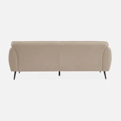 3-Sitzer-Sofa mit Stoffbezug und Metallfüßen