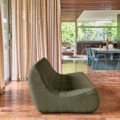 3-Sitzer Sofa mit strukturiertem Bouclé-Bezug