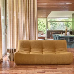 3-Sitzer Sofa mit strukturiertem Bouclé-Bezug