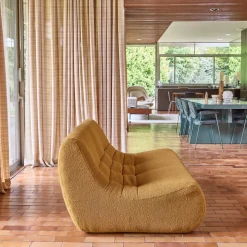 3-Sitzer Sofa mit strukturiertem Bouclé-Bezug