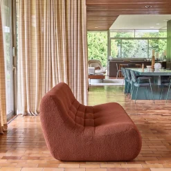 3-Sitzer Sofa mit strukturiertem Bouclé-Bezug