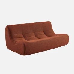 3-Sitzer Sofa mit strukturiertem Bouclé-Bezug