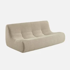 3-Sitzer Sofa mit strukturiertem Bouclé-Bezug