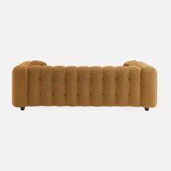 3-Sitzer-Sofa mit strukturiertem und kapitoniertem Bouclé-Bezug