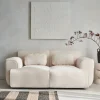 2-Sitzer-Sofa mit Teddy Bouclé-Bezug