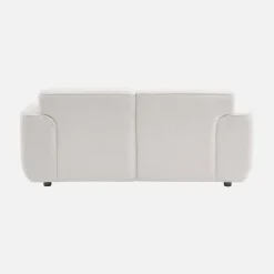 2-Sitzer-Sofa mit Teddy Bouclé-Bezug