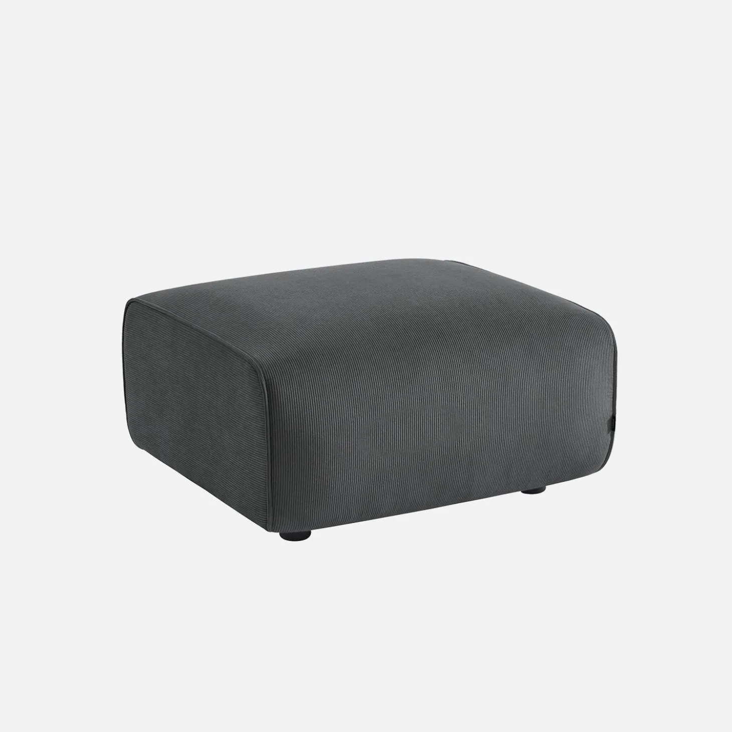 Sitzhocker, Fußhocker mit Cordbezug für 2-Sitzer-Sofa Wallas