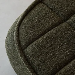 Sitzhocker, Fußhocker mit strukturierem Bouclé-Bezug für den Sessel Boni