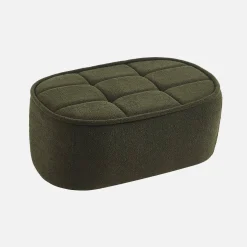 Sitzhocker, Fußhocker mit strukturierem Bouclé-Bezug für den Sessel Boni