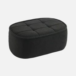 Sitzhocker, Fußhocker mit strukturierem Bouclé-Bezug für den Sessel Boni