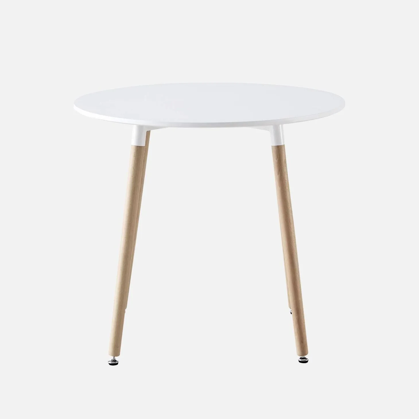 Skandinavischer runder Tisch aus Holz und MDF Ø80cm