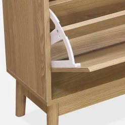 Skandinavischer Schuhschrank mit Holzdekor