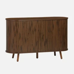 Skandinavisches Sideboard mit 2 Schiebetüren, 120 cm