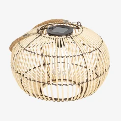 Solarleuchte für den Außenbereich mit Rattan Ø 31,5 cm