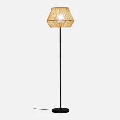 Stehleuchte Innenbereich Rattan-Effekt H 150cm