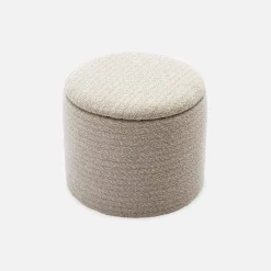 Stoffhocker mit Stauraum