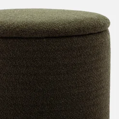 Stoffhocker mit Stauraum