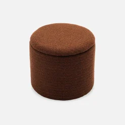 Stoffhocker mit Stauraum