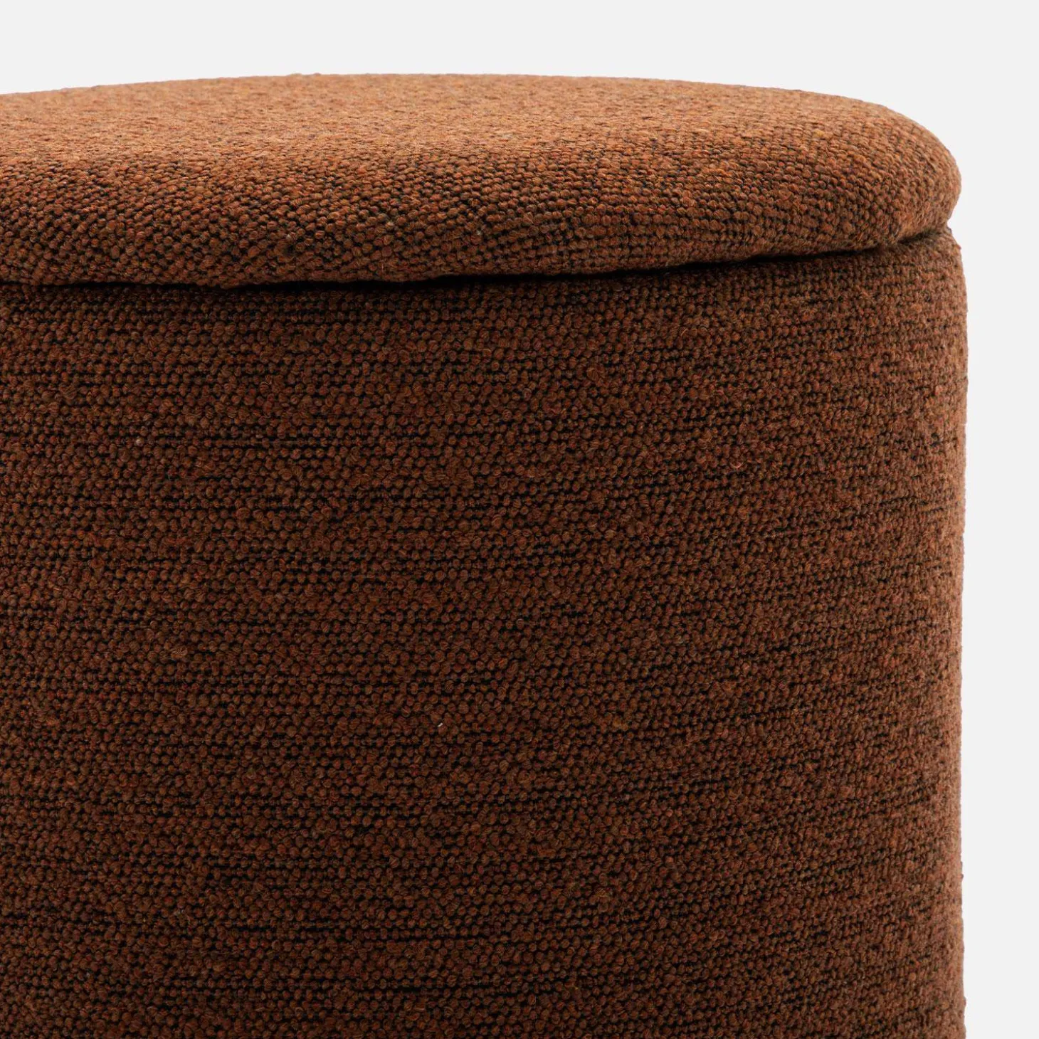 Stoffhocker mit Stauraum