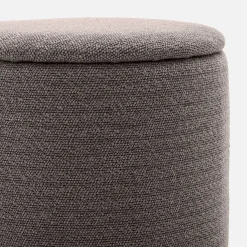 Stoffhocker mit Stauraum