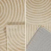 Teppich für den Innenbereich mit Bogenmuster in beige