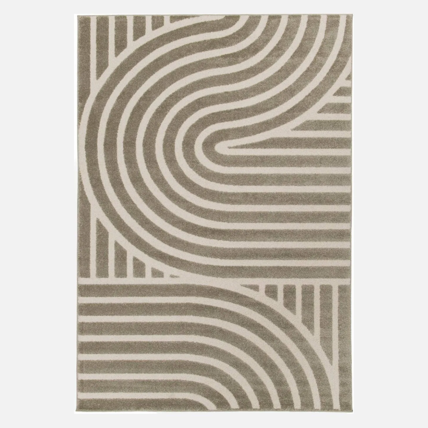 Teppich für den Innenbereich mit grafischem Muster taupe