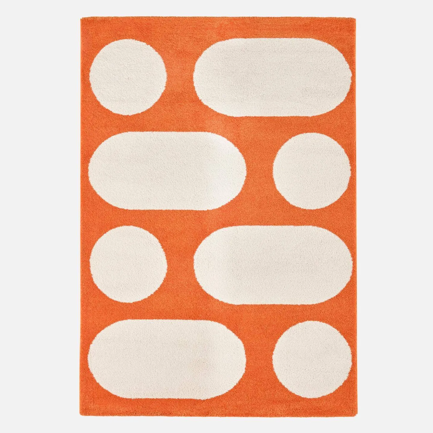 Teppich für Indoor, modernes Muster, orange