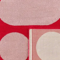Teppich für Indoor, modernes Muster, rot