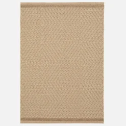 Teppich für In-/Outdoor mit Jute-Look, naturfarben