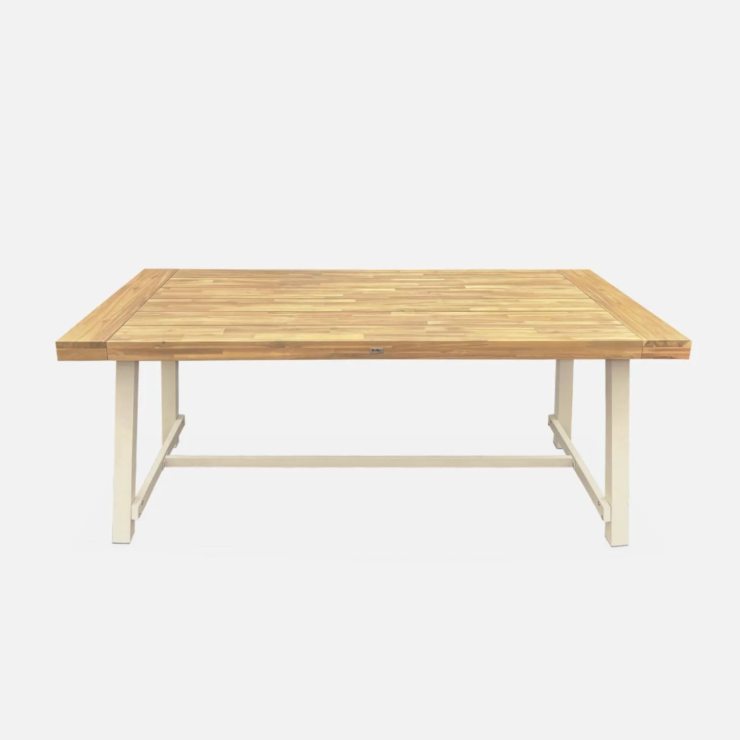 Tisch für Indoor/Outdoor aus Holz und Metall, 190 cm, 6-8 Plätze