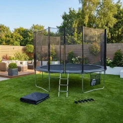 Trampolin Ø490cm mit Sicherheitsnetz und Zubehör