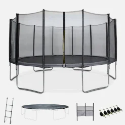 Trampolin Ø490cm mit Sicherheitsnetz und Zubehör