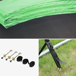 Trampolin 250 cm mit Sicherheitsnetz und Zubehörpaket