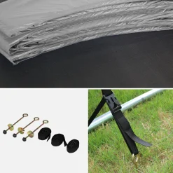 Trampolin 250 cm mit Sicherheitsnetz und Zubehörpaket
