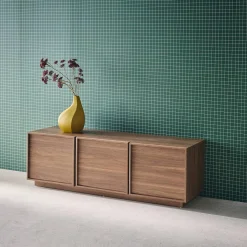 TV-Möbel Holzdekor 3 Türen 140 cm