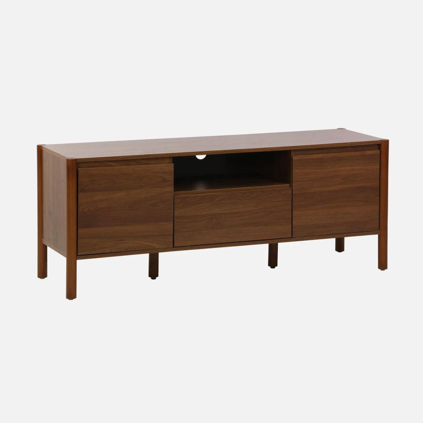 TV-Möbel in Holzoptik, 2 Türen, 1 Schublade, 140 cm