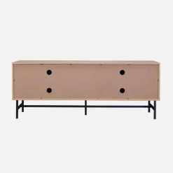 TV-Möbel mit geriffeltem Holzdekor 160 cm