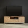 TV-Möbel mit Holzdekor in Fischgrät Optik