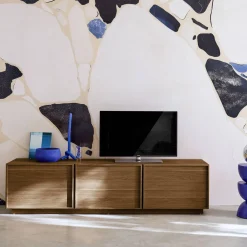 TV-Möbel mit Holzoptik 3 Türen 180 cm