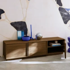 TV-Möbel mit Holzoptik 3 Türen 180 cm