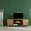 TV-Möbel mit Mango-Holzoptik 2 wendbare Türen 155cm