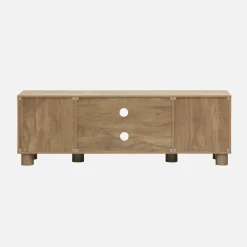 TV-Möbel mit Mango-Holzoptik 2 wendbare Türen 155cm