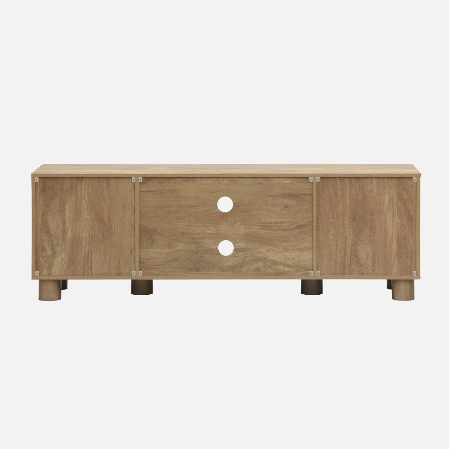 TV-Möbel mit Mango-Holzoptik 2 wendbare Türen 155cm