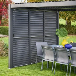 Verstellbare Lamellenwand 100cm für die Pergola Palace