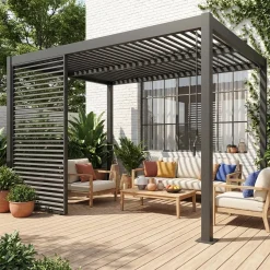 Verstellbare Lamellenwand 130cm für Pergola Palace
