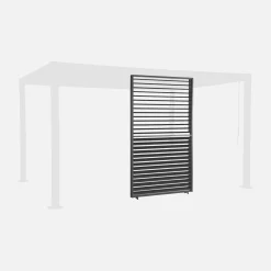 Verstellbare Lamellenwand 130cm für Pergola Palace